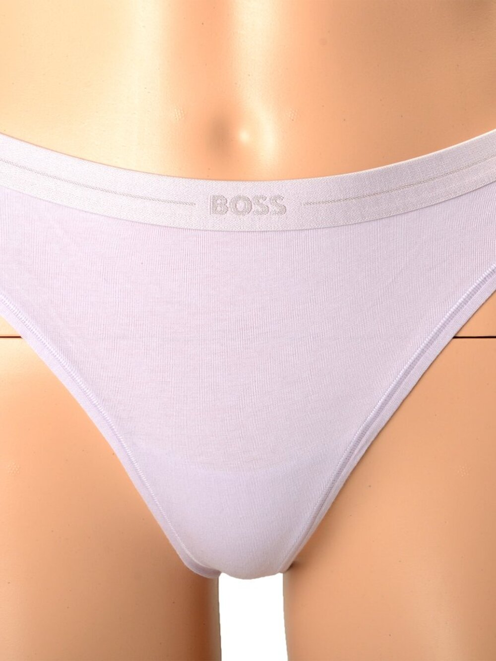 Hugo Boss Women's "Thong" Lilac Logo Stripe Thong Panties US S IT 40
